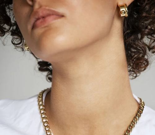 Satelite gilden orbit earring